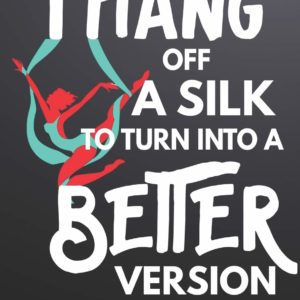 I Hang Off a Silk :: Aerials Notebook Aerialist Practice Writing Diary Ruled Lined Pages Book 120 Pages 6 x 9 Gift for aerial silk aerial hoop and Circus performers