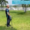 AOHHL Quad Walking Cane Foldable Adjustable Portable Stick Men & Women and Seniors - Lightweight & Sturdy with 4-Pronged Base for Extra Stability Balance,Self Standing Gifts for mom Dad - Image 2