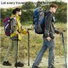 Evealyn Walking Stick/Canes,Foldable, Collapsable Cane Hiking Pole Height Adjustable, Lightweight Anti-Slip for Travel Outdoor Hiking Help Balance for Men and Women Seniors - Image 6