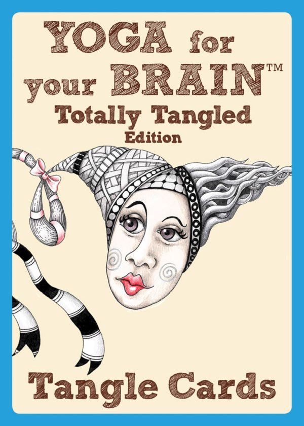 Yoga For Your Brain Totally Tangled Edition: Tangle Cards (Design Originals) Portable Deck of Zentangle (R) Cards in a Case; 40 Step-by-Step Tangling Patterns and Easy Beginner-Friendly Instructions