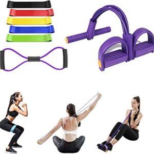 Unisex Pedal Resistance Band, Resistance Bands, Resistance Band, Ideal for Home Fitness, Stretching, Strength Training, Physical Therapy, Pilates Flexbands(Yellow)
