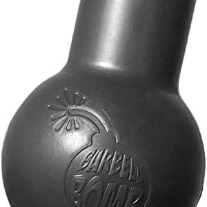 Barbell Bomb by ABMAT - Turn any surface into a Barbell Landmine exercise - Presses, Rows, Rotation, Split Squats, Lumberjacks and more. Black, One-piece molded foam