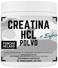 Ketostat Creatina, Creatina para Aumentar la Masa Muscular - Creatina para Mujeres/Creatina para Hombres