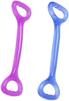 Healeved 2 Pieces Pull Rope Yoga Stretching Straps Exercise Stretch Bands Exercise Bands Resistance Elastic Rope for Exercise Resistance Band Exercise Fitness Equipment Fitness Yoga Band