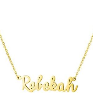Awegift Personalized Name Necklace 18K Gold Plated New Mom Bridesmaid Gift Jewelry for Women