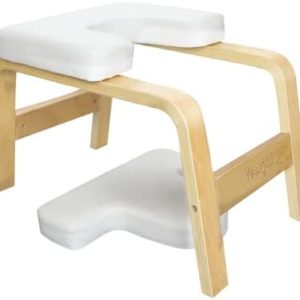 Yes4All Yoga Headstand Bench, Yoga Inversion Chair for Core Strengthening- White