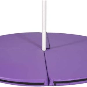 Folding Dance Mat Pole Mat Waterproof Pu Covering Pole Crash Mats Shock Absorption Thickness Safety Mat for Gymnastic Exercise Yoga Fitness