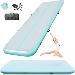 Air Tumbling Mat Inflatable Gymnastics Mats 10ft Air Tumbling Mat Traing Mats for Gymnastic,Outdoor,Home