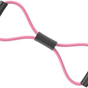 HYVET Workout Machine, Yoga Band Ergonomic Easy to Carry Back Shoulder Neck Stretching Resistance Loop Eight-Character Home Fitness Elastic Band
