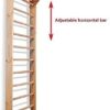 Dani Active Wall Bars with Dip Bars CM-01-220, 87 in Wooden Swedish Ladder Set: Adjustable Pull Up and Dip Bars for Training and Physical Therapy - Used in Homes, Gyms, Clinic, and Schools - Image 4
