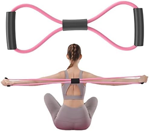 HYVET Workout Machine, Yoga Band Ergonomic Easy to Carry Back Shoulder Neck Stretching Resistance Loop Eight-Character Home Fitness Elastic Band - Image 5