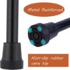 YAMTHR Walking Cane with Smooth Wood Derby Handle, Adjustable Walking Cane for Women, Folding Cane for Men, Foldable Cane, Canes for Seniors, Adjustable Cane, Supports up to 250 Pounds - Image 4