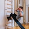 BenchK - Wooden Swedish Ladder Wall Stall Bar - Indoor Chin Up Bar Workout Equipment for Home Exercise, Physical Therapy, Gymnastics, Fitness - Image 5
