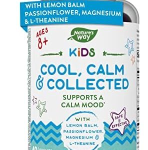 Nature's Way Kids Cool, Calm & Collected, Ages 8+, Grape Flavored, 40 Vegetarian Gummies