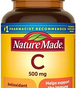 Nature Made Vitamin C 500 mg, Dietary Supplement for Immune Support, 100 Tablets, 100 Day Supply