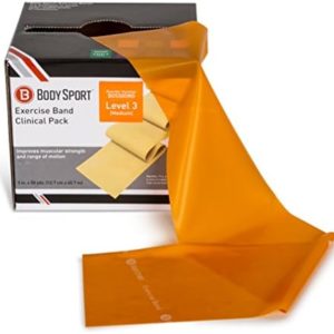 Body Sport Exercise Bands - Resistance Bands in 50 yard Rolls for Fitness, Stretching, or Physical Therapy