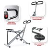 Sunny Health & Fitness Squat Assist Row-N-Ride® Trainer for Glutes Workout - Image 4