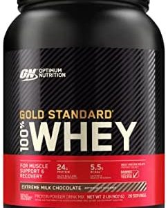 Optimum Nutrition Gold Standard 100% Whey Protein Powder, Extreme Milk Chocolate, 2 Pound (Packaging May Vary)