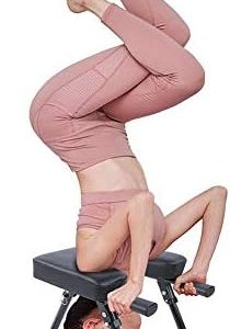 TMISHION Multifunctional Yoga Headstand Stool Folding Inversion Chair for Home Fitness Head Stand Trainer for Yoga,Fitness,Gym