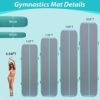 Gymnastics Mat Air Tumbling Mat 13ft/16ft/20ft Tumble Track, Inflatable Training Mat 4/8 inch Thickness Gymnastics Air Floor with Electric Air Pump for Home Use/Tumbing Meditation/Cheerleading/Water Use - Image 6