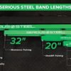 Serious Steel Fitness 32" Resistance Training Bands (Portable Exercise Band System Training Bands- Great for Individuals Under 70" of 5'10" Tall) - Image 7