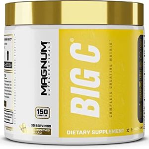 Magnum Nutraceuticals Big C Monohydrate Creatine Capsules Supports Muscle Growth, Energy & Endurance - 150 Capsules