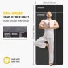 CAMBIVO Extra Wide Yoga Mat for Women and Men (72"x 32"x 1/4"), Eco-Friendly SGS Certified, Large TPE Exercise Fitness Mat for Yoga, Pilates, Workout - Image 2