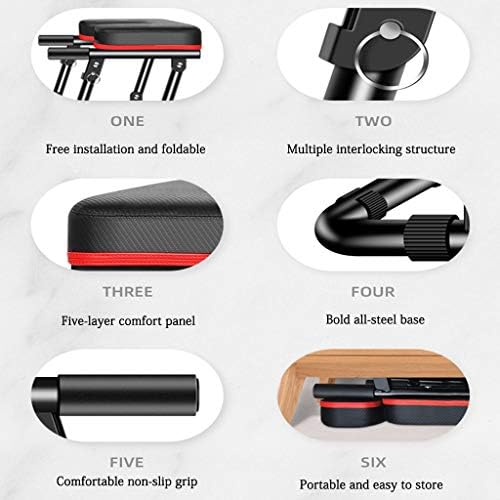 Inversion Equipment Home Use Inversion Stool, Foldable Fitness Ideal Chair, Yoga Aids Workout Chair, Easy to Assemble, Load Bearing 200KG (Color : Black, Size : 534335.5cm) - Image 6