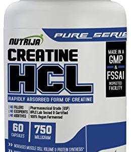 NutriJa Creatine HCL 750MG - 60 Capsules