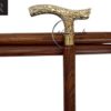 Medieval Replicas Walking Stick - Men Derby Canes and Wooden Walking Stick for Men and Women - 37" Brown Ebony Brass T Shape Handle in Golden Tone Natural Wood Unisex Cane ECTORIA - Image 8
