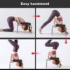 Yoga Headstand Bench Inversion Chair Inverted Auxiliary Stool Can Support 440 Lbs Multifunctional Fitness Equipment Inversion Bench Relieve Back Pain ( Color : Black+Red , Size : 424231cm ) - Image 3
