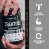 Jacked Factory Creatine Monohydrate Powder 425g, 85 SV & L-Glutamine Supplement 500g, 100 SV - No Artficial Fillers, Unflavored - Image 4
