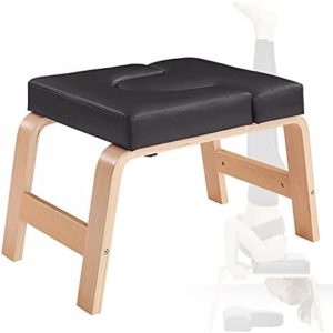 Original Cushion for Meditation Stool, Home Use Inversion Stool with Thickened Pu Pads, Yoga Stool for Family, Gym, Fitness, Yoga Inversion Chair,Black