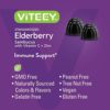 Sambucus Black Elderberry Gummies [3 in 1 Immune Booster] Plus Zinc & Vitamin C - Herbal Dietary Supplements, Plant Based Pectin - Good for Adults Teens & Kids - Berry Flavored Gummy [60 Count-2 Pack] - Image 5