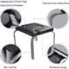 OYUNKEY Yoga Inversion Chair, IdealYoga Headstand Bench with PU Pads for Family Upside Down Gym, Practice Head Stand and Balance Training Core, Relieve Fatigue and Build Up Body - Image 3