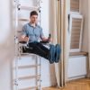 BenchK - Wooden Swedish Ladder Wall Stall Bar - Indoor Chin Up Bar Workout Equipment for Home Exercise, Physical Therapy, Gymnastics, Fitness - Image 6