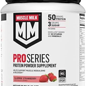 Muscle Milk Pro Series Protein Powder, Strawberry, 2 Pounds (Pack of 1)