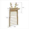 BanaSuper Wooden Swedish Ladder Wall Deer Stall Bars Set for Whole Family Triangle Climber for Kids Gymnastic Wall Gym Climbing Play Structure Indoor Jungle Gym Playground - Image 4