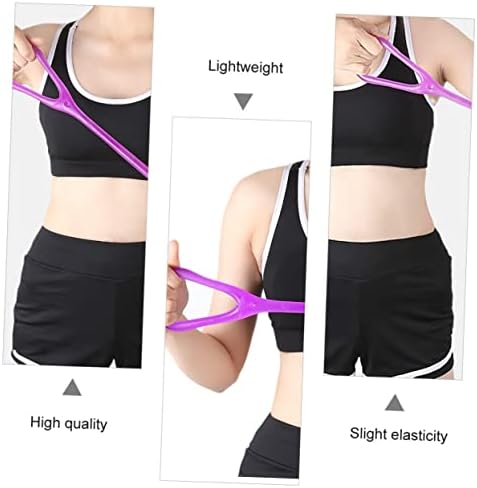 Healeved 2 Pieces Pull Rope Yoga Stretching Straps Exercise Stretch Bands Exercise Bands Resistance Elastic Rope for Exercise Resistance Band Exercise Fitness Equipment Fitness Yoga Band - Image 6