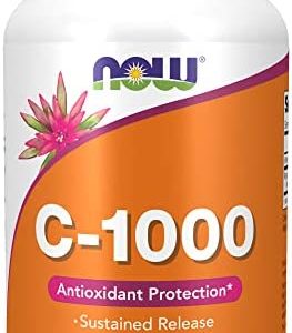 NOW Supplements, Vitamin C-1,000 with Rose Hips, Sustained Release, Antioxidant Protection*, 250 Tablets