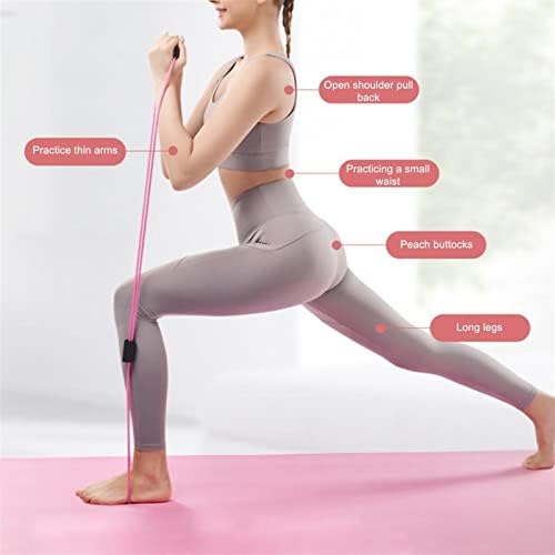 HYVET Workout Machine, Yoga Band Ergonomic Easy to Carry Back Shoulder Neck Stretching Resistance Loop Eight-Character Home Fitness Elastic Band - Image 6
