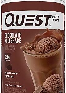 Quest Nutrition Chocolate Milkshake Protein Powder, Low Carb, Gluten Free, Soy Free, 1.6 lbs (Pack of 1)