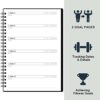 Fitness Journal - Workout Journal/Planner,8.3" x 6.3", Fitness Planner to Track Workout Process, 178 Pages with PP Cover + 2 Goals/Note Pages+ Twin-wire Binding - Image 4