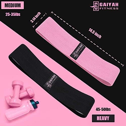 GAIYAH FITNESS Long Bands for Working Out - Long Resistance Band Body Bands for Working Out Long Loop Resistance Bands Set Fabric Booty Bands for Women Hip Squat Booty for Full Body Workout Set of 4 - Image 5