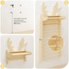 BanaSuper Wooden Swedish Ladder Wall Deer Stall Bars Set for Whole Family Triangle Climber for Kids Gymnastic Wall Gym Climbing Play Structure Indoor Jungle Gym Playground - Image 6