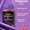 Carlyle Melatonin 5mg Gummies | 100 Count | 1 Gummy Per Serving | Natural Berry Flavor | 100% Drug Free | Non-GMO, Gluten Free Supplement - Image 3