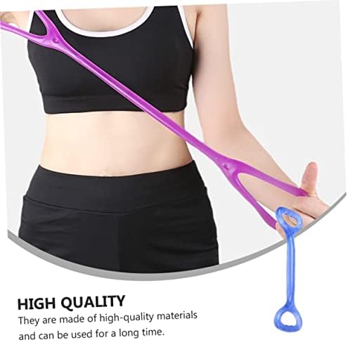 Healeved 2 Pieces Pull Rope Yoga Stretching Straps Exercise Stretch Bands Exercise Bands Resistance Elastic Rope for Exercise Resistance Band Exercise Fitness Equipment Fitness Yoga Band - Image 2