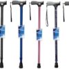 Carex Health Brands Soft Grip Walking Cane - Height Adjustable Cane with Wrist Strap - Latex Free Soft Cushion Handle, Blue Marble - Image 8