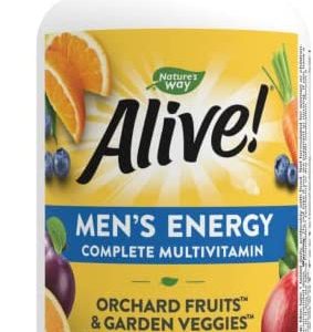 Nature's Way Alive! Complete Energy Multivitamin for Men, with High Potency B-Vitamins, Supports Cellular Energy*, 130 Tablets
