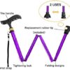 BeneCane Adjustable Folding Canes and Walking Sticks for Men and Women Easy Grip Handle for Arthritis Seniors … - Image 2